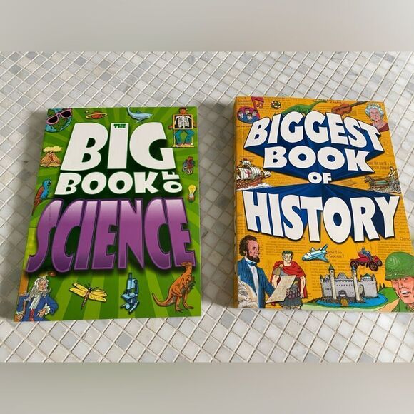 Kidsbooks Other - “Big Book of Science’ and “Biggest Book of History” Children’s Workbook Books